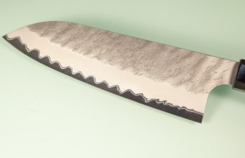 Nigara AS Satin Tsuchime Wa-Santoku 170mm Wenge/Buffalo