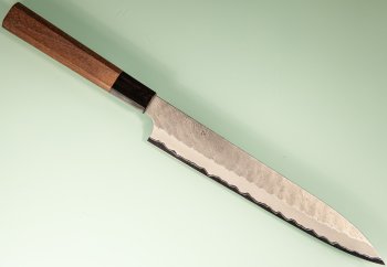 Nigara AS Satin Tsuchime Wa-Sujihiki 225mm Walnut/Buffalo