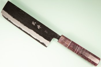 Takeo Murata Aogami 1 Wa-Nakiri 165mm violett stabilisiert mit Ring