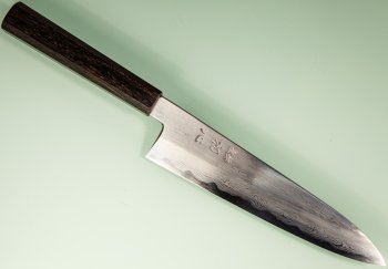 Nakagawa Satoshi Blue 1 Damascus Wa-Gyuto 200mm Ebony