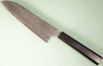 Tanaka Shigeki R2 Suminagashi Wa-Santoku 165mm Mono Ebony