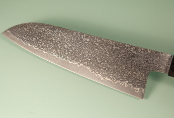 Tanaka Shigeki R2 Suminagashi Wa-Santoku 165mm Mono Ebony