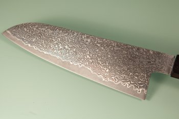 Tanaka Shigeki R2 Suminagashi Wa-Santoku 165mm Mono Ebony