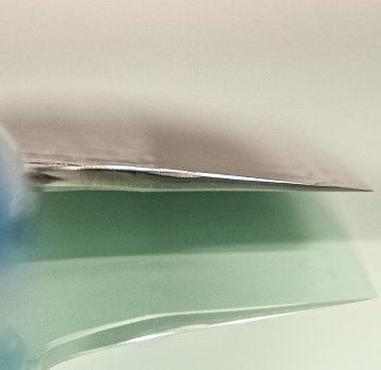 Nigara R2 Satin Tsuchime Santoku 170mm Trkisblau