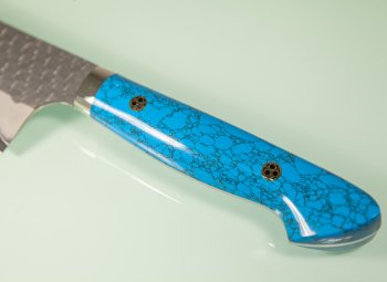 Nigara R2 Satin Tsuchime Bunka 170mm Trkisblau