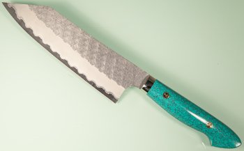 Nigara R2 Satin Tsuchime Bunka 170mm Trkisgrn