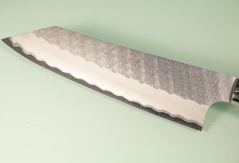 Nigara R2 Satin Tsuchime Kiritsuke 200mm Trkisblau