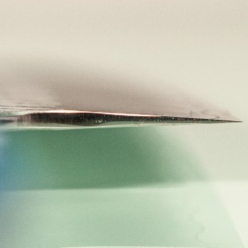Nigara R2 Satin Tsuchime Kiritsuke 200mm Trkisblau