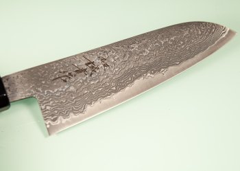 Tanaka Shigeki R2 Suminagashi Wa-Santoku 165mm Ahorn/Bffelhorn