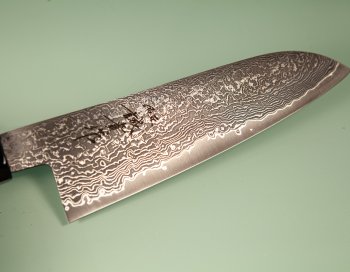 Tanaka Shigeki R2 Suminagashi Wa-Santoku 165mm Ahorn/Bffelhorn