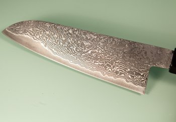 Tanaka Shigeki R2 Suminagashi Wa-Santoku 165mm Ahorn/Bffelhorn