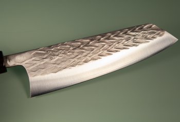 Tadafusa Orca Wa-Bunka 180mm Hammered SLD Rosenholz/dunkles Bffelhorn