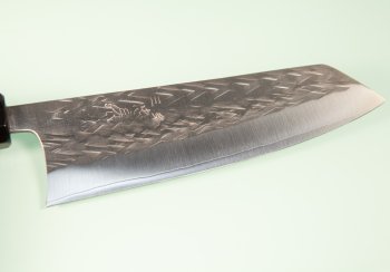 Tadafusa Orca Wa-Bunka 180mm Hammered SLD Ebenholz/dunkles Bffelhorn