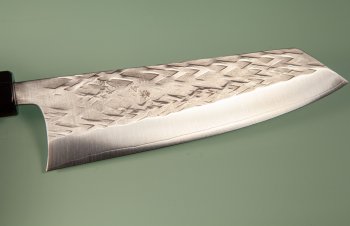 Tadafusa Orca Wa-Bunka 180mm Hammered SLD Ebenholz/dunkles Bffelhorn