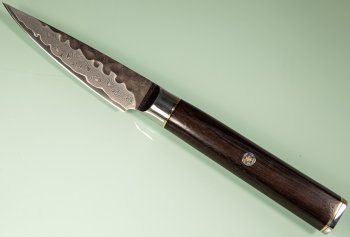 Guangzhou VG10 Damascus Tsuchime Kurouchi Petty 90mm