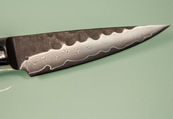 Guangzhou VG10 Damascus Tsuchime Kurouchi Petty 90mm