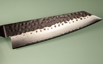 Guangzhou VG10 Damascus Tsuchime Kurouchi Kiritsuke 180mm