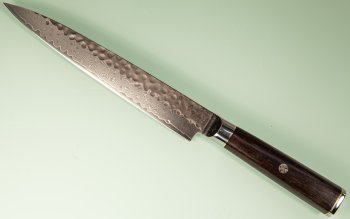 Guangzhou VG10 Damascus Tsuchime Kurouchi Sujihiki 205mm