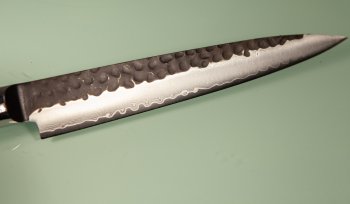 Guangzhou VG10 Damascus Tsuchime Kurouchi Sujihiki 205mm