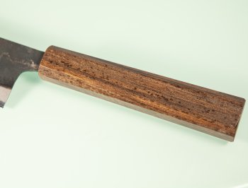 Hatsukokoro Kokugei Blue1 Kurouchi Wa-Santoku 165mm Bubinga