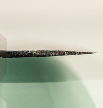 Hatsukokoro Kokugei Blue1 Kurouchi Wa-Santoku 165mm Bubinga