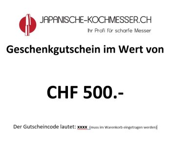 Geschenkgutschein CHF 500.-