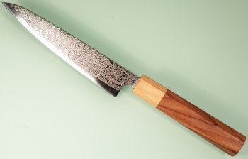 Tsunehisa SLD Damascus polish Wa-Petty 140mm