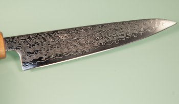 Tsunehisa SLD Damascus polish Wa-Petty 140mm