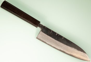 Hatsukokoro Kumokage AO2 Kuro Dama Wa-Santoku 180mm Ebony