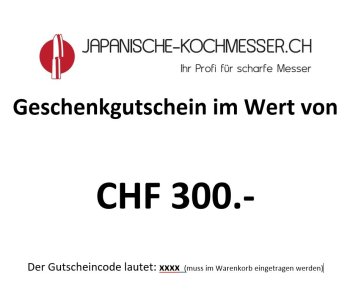 Geschenkgutschein CHF 300.-