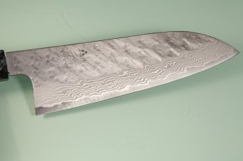 Nigara VG10 Tsuchime Damascus Wa-Santoku 170mm