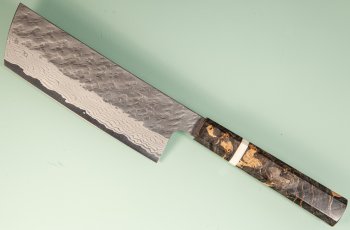 Nigara VG10 Tsuchime Damascus Wa-Nakiri 140mm