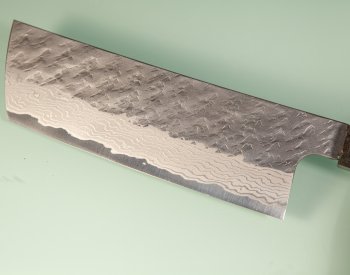 Nigara VG10 Tsuchime Damascus Wa-Nakiri 140mm