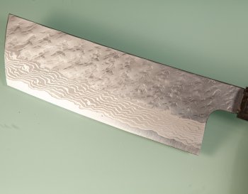 Nigara VG10 Tsuchime Damascus Wa-Nakiri 140mm