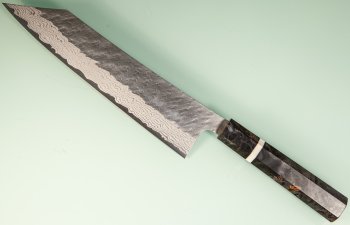 Nigara VG10 Tsuchime Damascus Wa-Kiritsuke 235mm