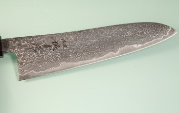 Tanaka Shigeki R2 Suminagashi Wa-Gyuto 180mm Mono Ebony