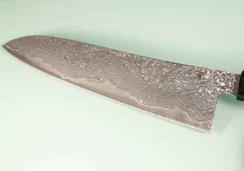 Tanaka Shigeki R2 Suminagashi Wa-Gyuto 180mm Mono Ebony