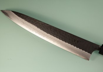 Yamamoto AS Tsuchi Kuro Damascus Wa-Sujihiki 275mm