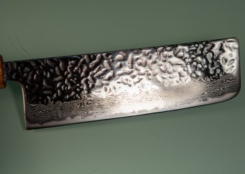 Tsunehisa AUS10 Tsuchime Damascus Wa-Nakiri 165mm Oak