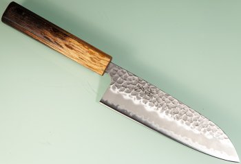 Tsunehisa AS Tsuchime Wa-Santoku 170mm burnt Oak