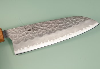 Tsunehisa AS Tsuchime Wa-Santoku 170mm burnt Oak