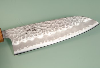 Tsunehisa AS Tsuchime Wa-Santoku 170mm burnt Oak