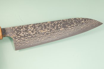 Takeshi Saji VG10 Gold Damascus Wa-Gyuto 180mm