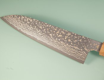 Takeshi Saji VG10 Gold Damascus Wa-Gyuto 180mm