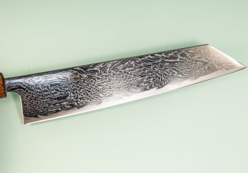 Tsunehisa AUS10 Nami Damascus Wa-Kiritsuke 245mm Oak