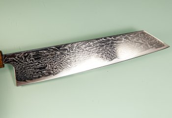 Tsunehisa AUS10 Nami Damascus Wa-Kiritsuke 245mm Oak