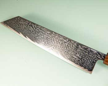 Tsunehisa AUS10 Nami Damascus Wa-Kiritsuke 245mm Oak