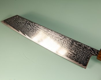 Tsunehisa AUS10 Nami Damascus Wa-Kiritsuke 245mm Oak