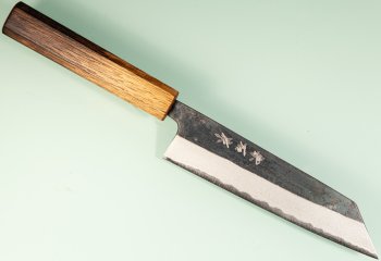 Muneishi AO2 Kurouchi Wa-Kiritsuke 165mm burnt Oak