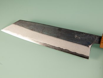 Muneishi AO2 Kurouchi Wa-Kiritsuke 165mm burnt Oak